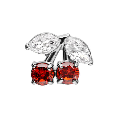Push Fit Cherry Aufsatz - Silvercoloured Metal