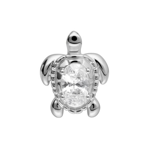 Push Fit Turtle Attachment - Silvercoloured Metal