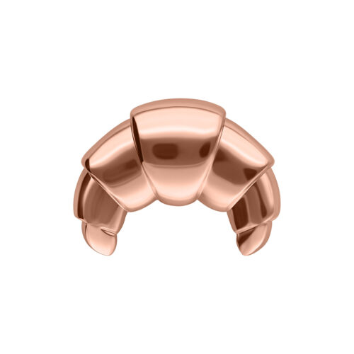Push Fit Croissant Aufsatz - Rosegold