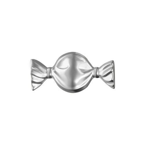 Push Fit Bonbon Aufsatz - Silvercoloured Metal