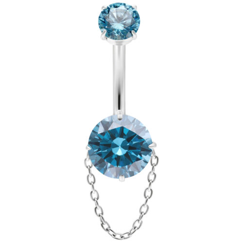 Turquoise Crystals with Chain Bananabell