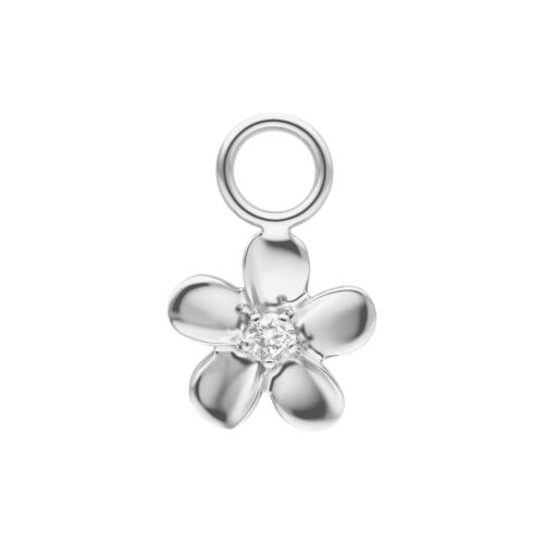 Flower Pendant - Silvercoloured Metal
