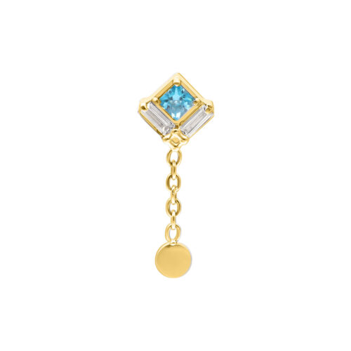 Push Fit Azure Kite Dangle Attachment - Golden Metal