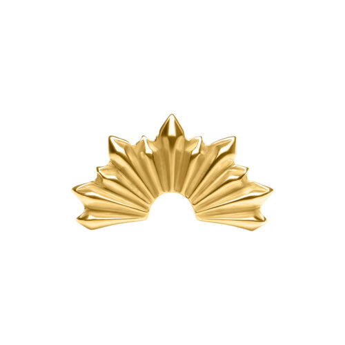 Push Fit Mini Folded Sunrays Attachment - Golden Metal