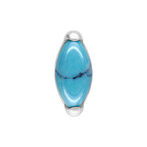 Push Fit Oval Turquoise Attachment