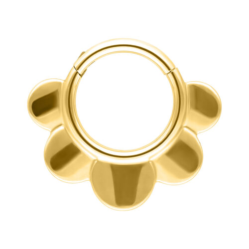 Half Flower Clicker - Golden Metal