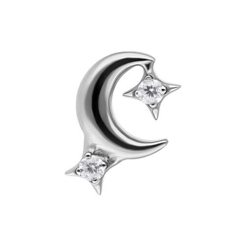 Push Fit Moon with Crystal Attachment